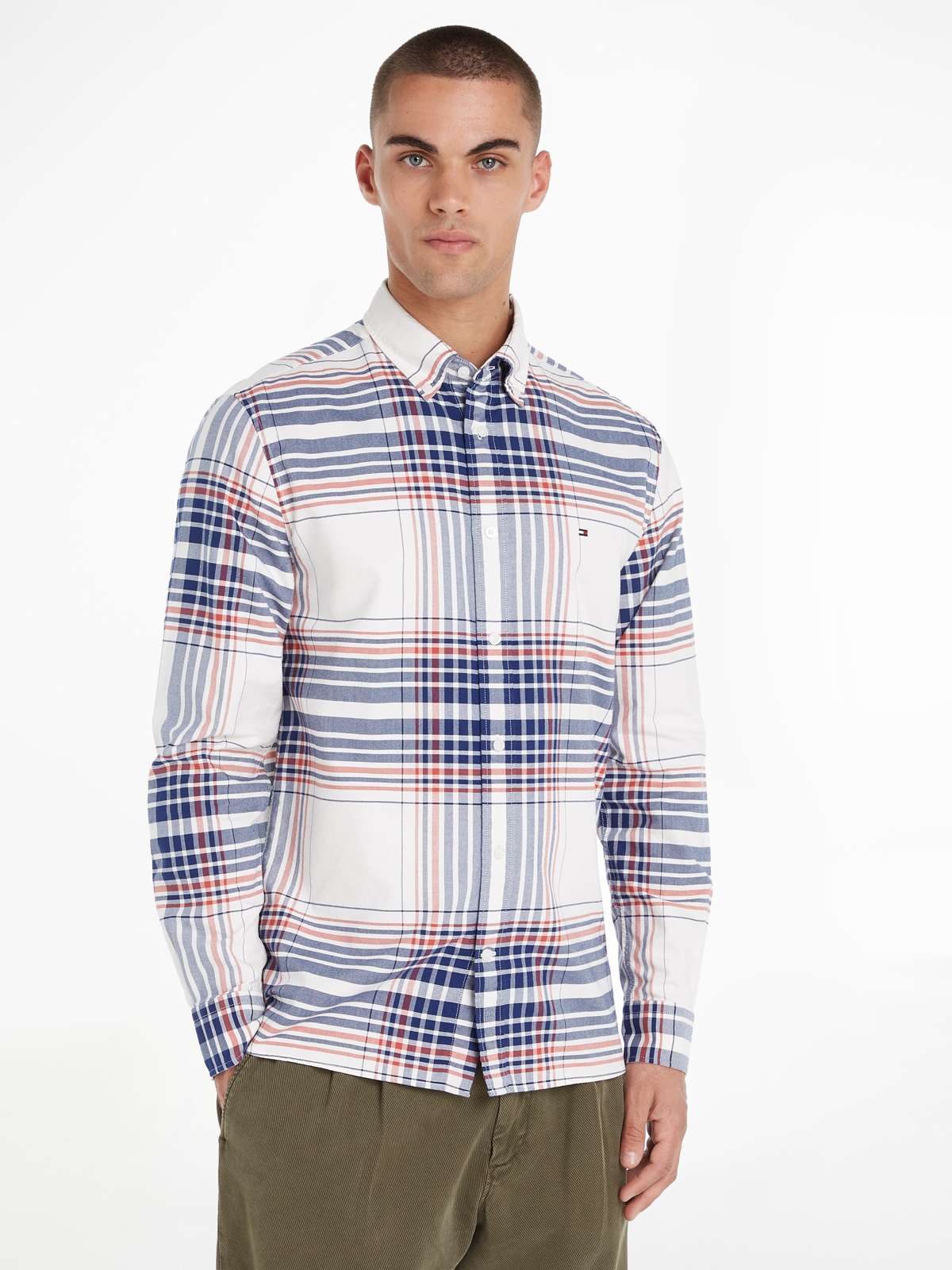Рубашка с длинными рукавами в крупную клетку XL OXFORD CHECK RF SHIRT