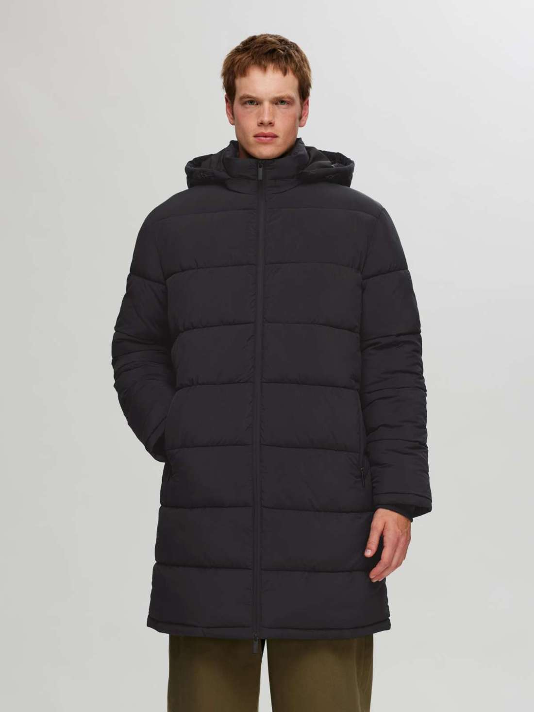 Стеганая куртка с капюшоном SLHCOOPER PUFFER COAT NOOS