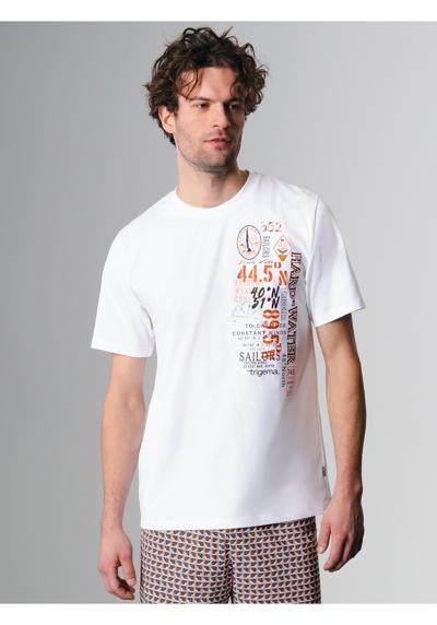 футболка TRIGEMA T-Shirt mit maritimem Print