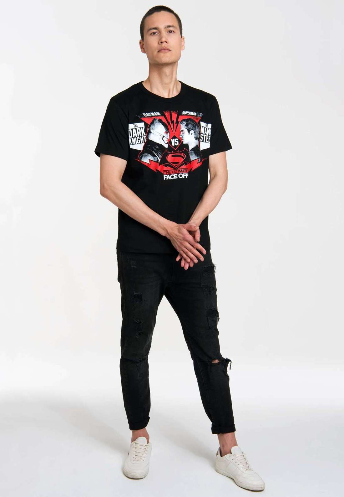 Футболка с классным принтом спереди Batman vs. Superman