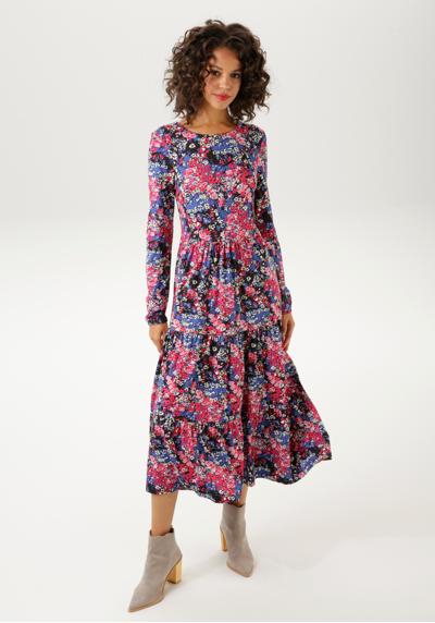 Платье из джерси с абстрактным цветочным принтом – каждое изделие уникально – НОВАЯ КОЛЛЕКЦИЯ
