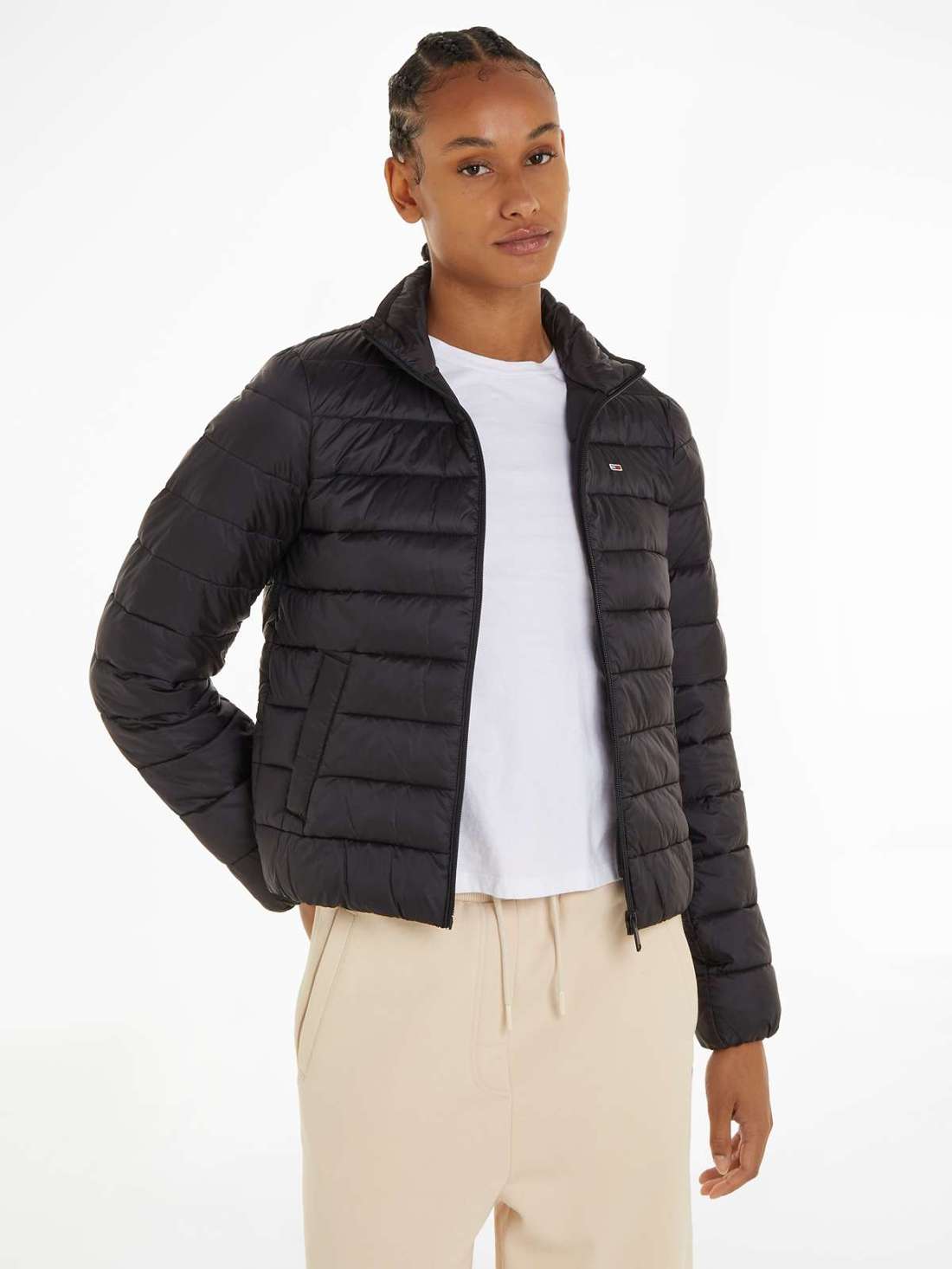 Стеганая куртка с фирменным лейблом Tommy Jeans TJW QUILTED ZIP THROUGH