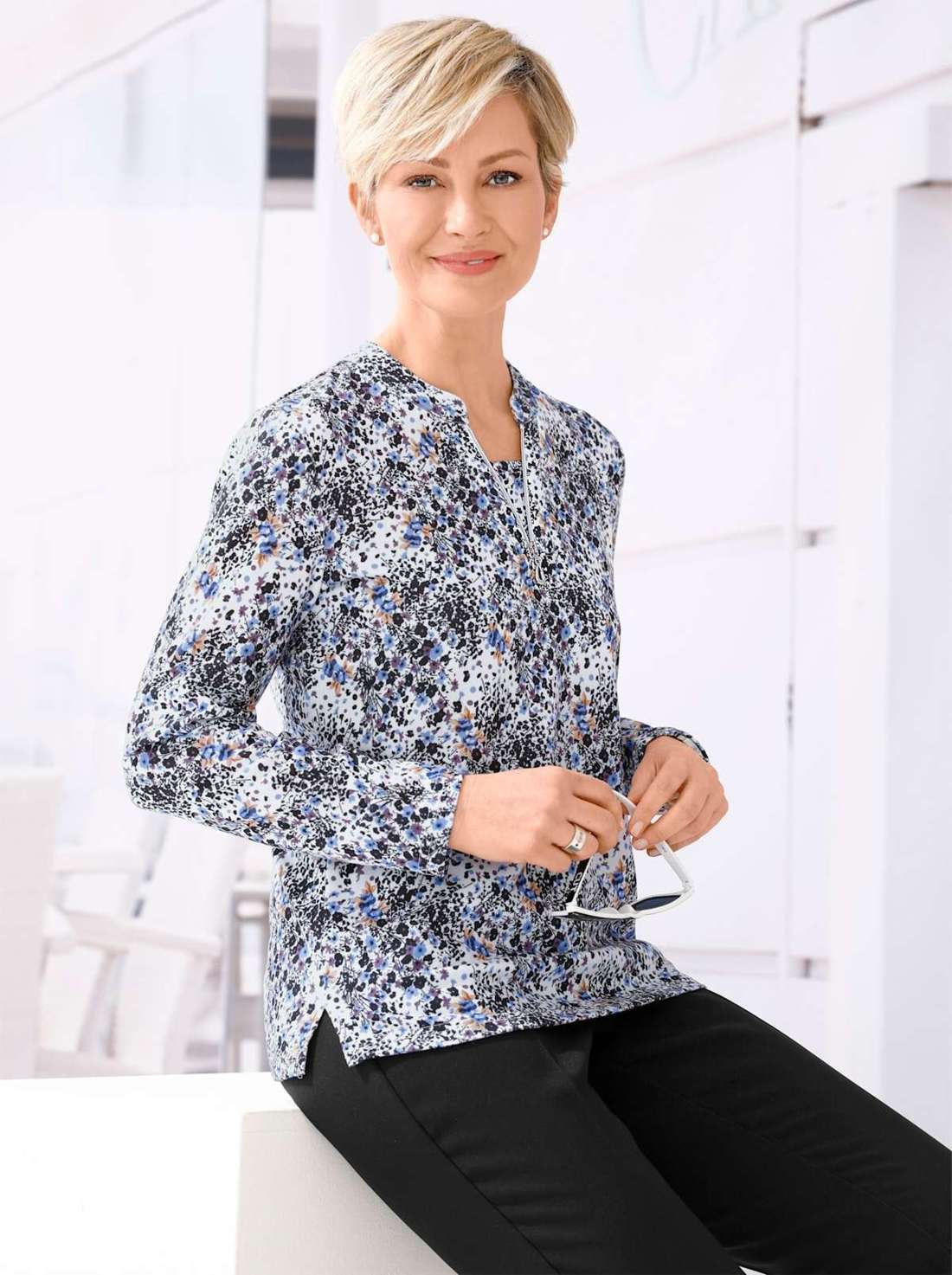 рубашка с воротником стойкой Winter-Shirt