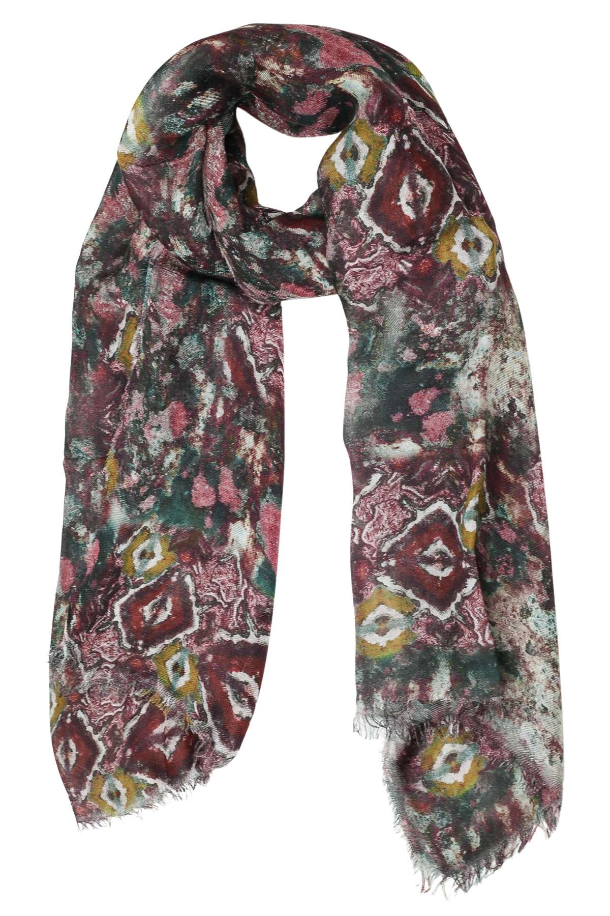 Модный шарф (1 штука) из натурального материала, производство Италия.