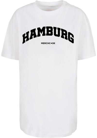 футболка Damen Ladies Hamburg Wording - Oversized Boyfriend Tee