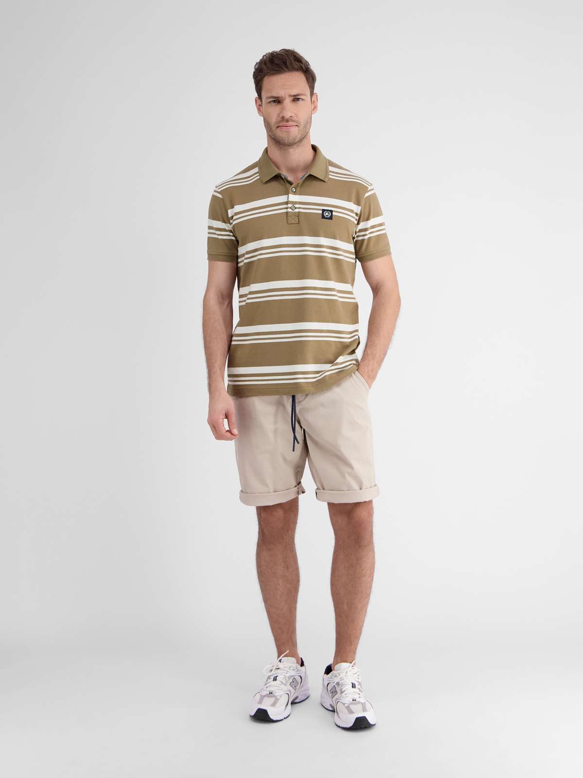 рубашка поло LERROS Gestreiftes Poloshirt fur Herren
