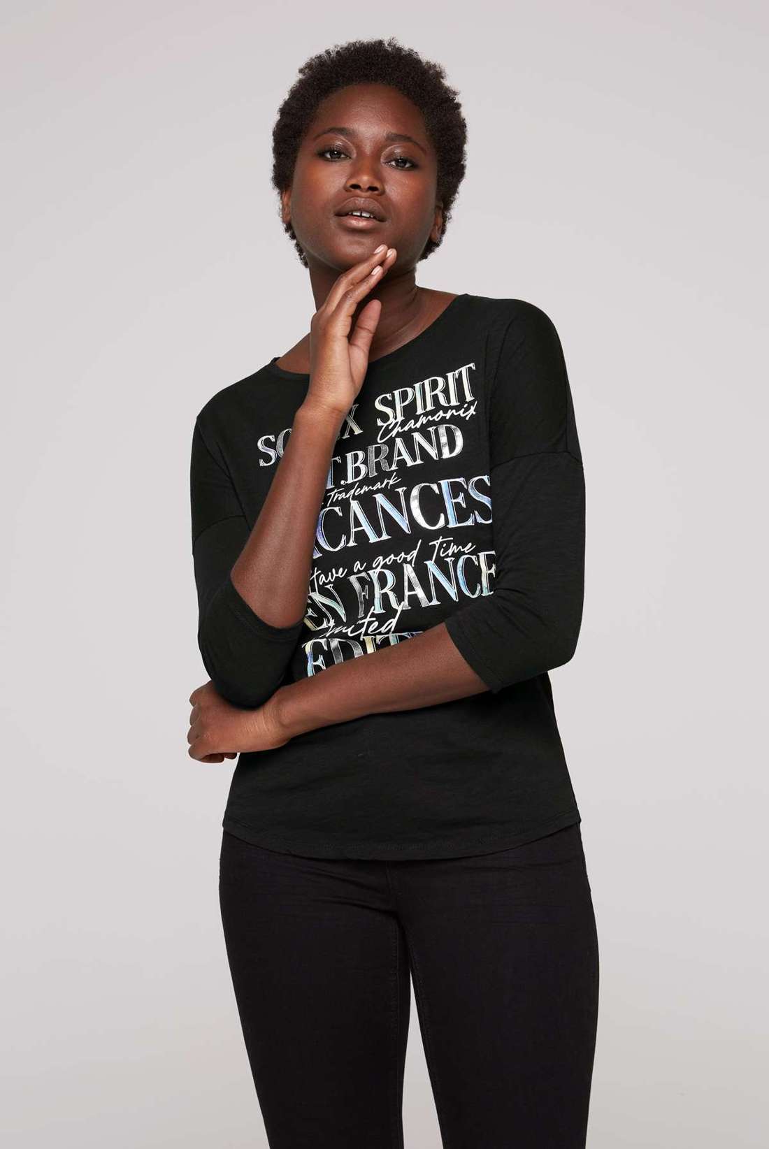 рубашка с рукавом 3/4