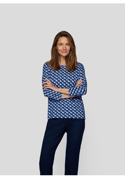 Рубашка с принтом Gemustertes Shirt mit 3/4-Armeln