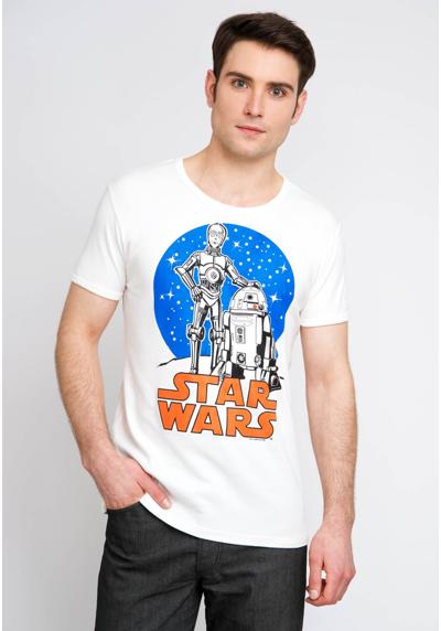 Футболка с лицензионным оригинальным дизайном C-3PO & R2-D2