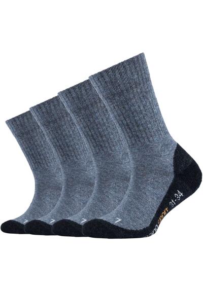 Функциональные носки (упаковка, 4 пары), усиленные зоны нагрузки на пятке и носке.