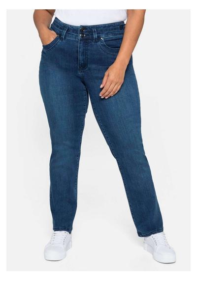Прямые джинсы MANUELA для узкой талии и сильных бедер.
