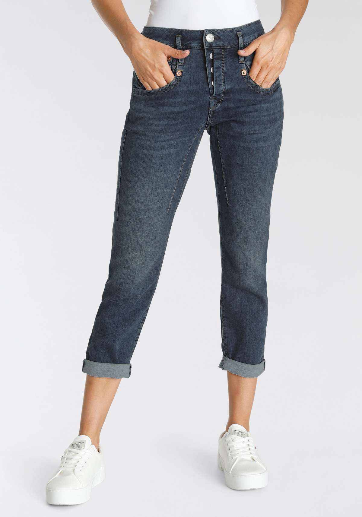 Джинсы-бойфренды Shyra Cropped Jogg Denim