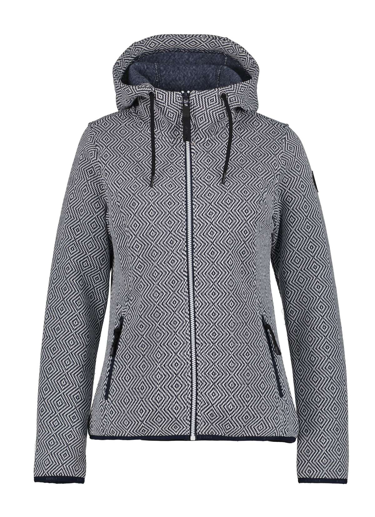 Вязаная флисовая куртка D STRICKFLEECEJACKE ADRIAN