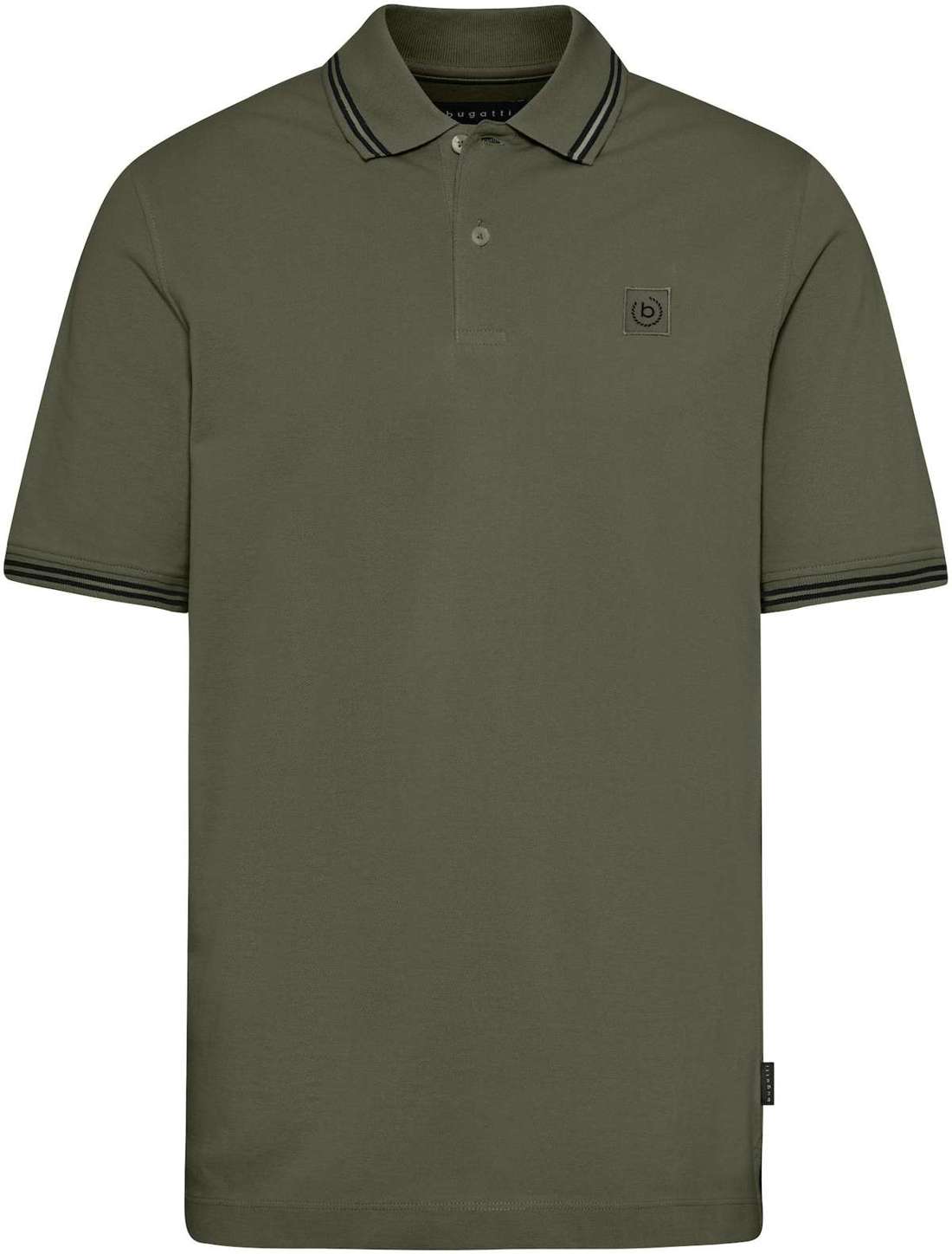 Рубашка-поло со спортивными контрастными полосками