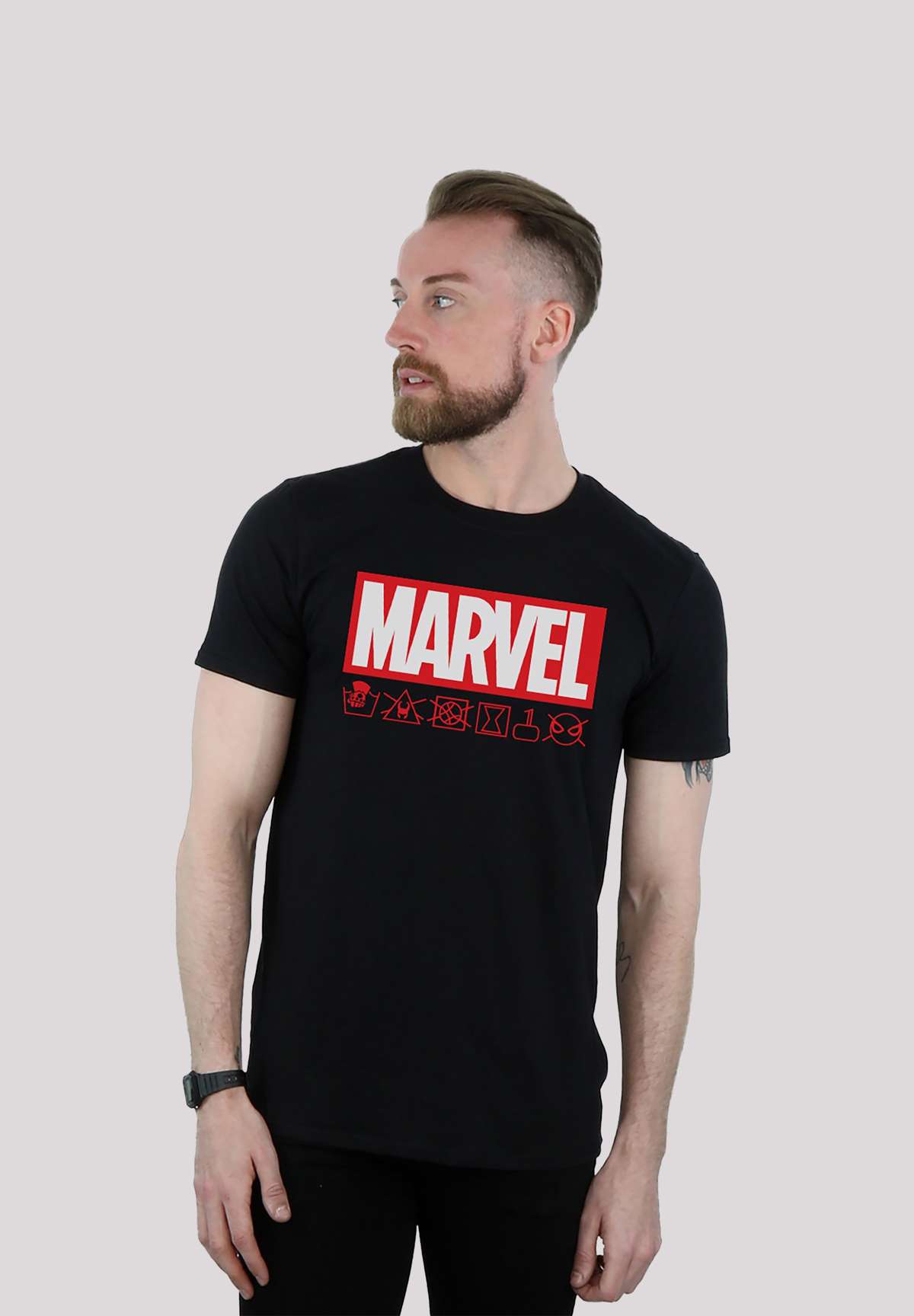 футболка Marvel Logo Waschsymbole