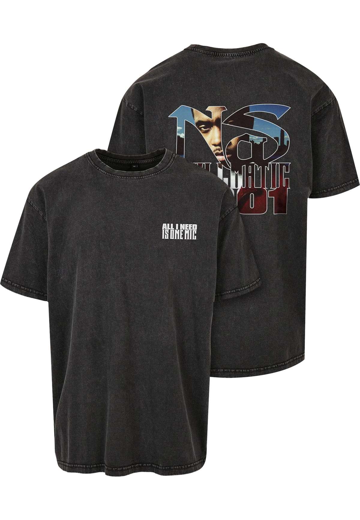 футболка Herren Nas Stillmatic Acid Washed Oversize Tee