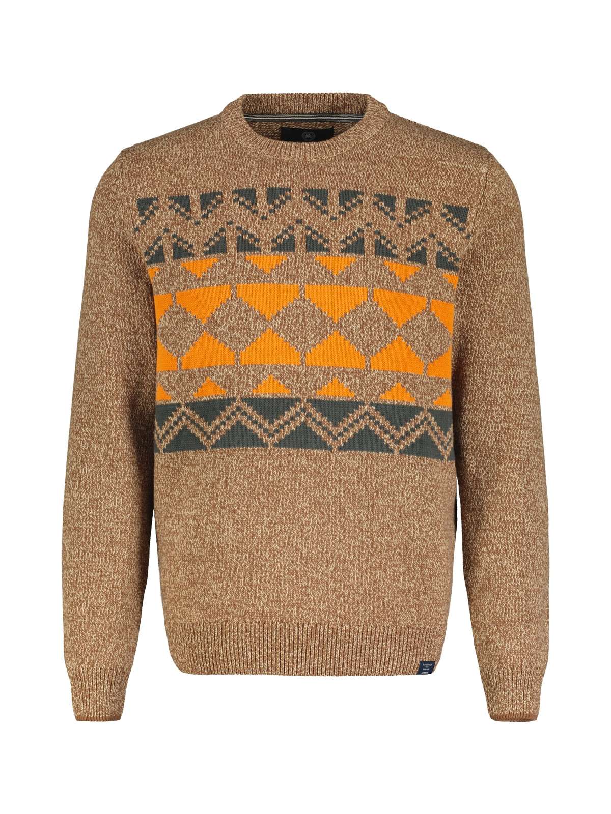 Вязаный свитер LERROS Jacquard Strickpullover fur Herren