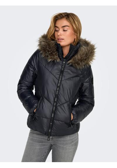 Стеганая куртка с капюшоном ONLFEVER SHORT PUFFER LIFE CC OTW