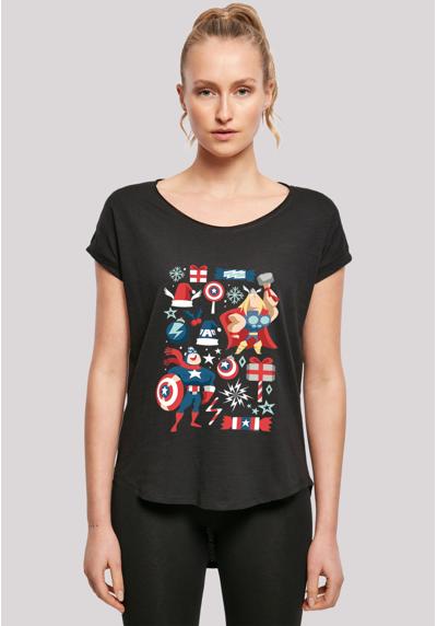 футболка Marvel Thor And Captain America Christmas Day