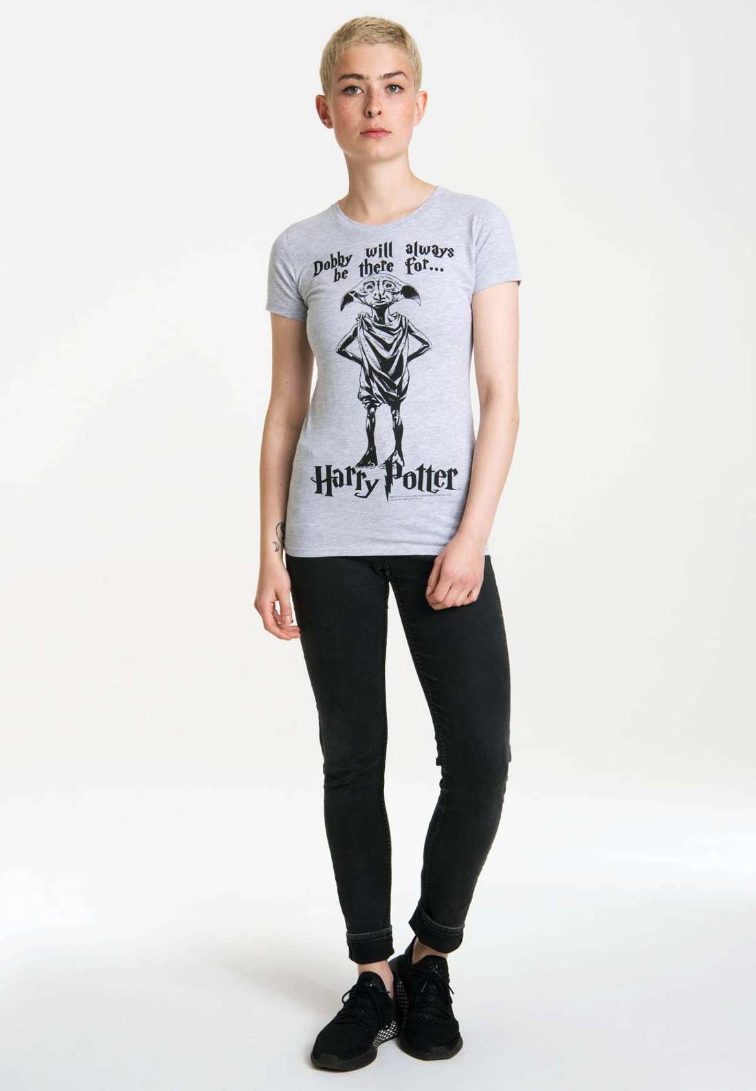 Футболка с милым принтом спереди Dobby Will Always Be There For