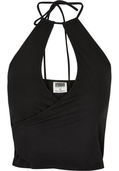 Мышечная рубашка Urban Classics Damen Ladies Short Wraped Neckholder Top