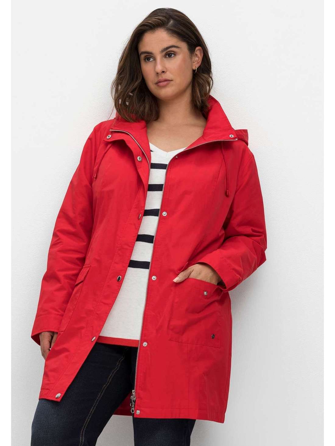 Парка с капюшоном и теплой подкладкой Große Größen