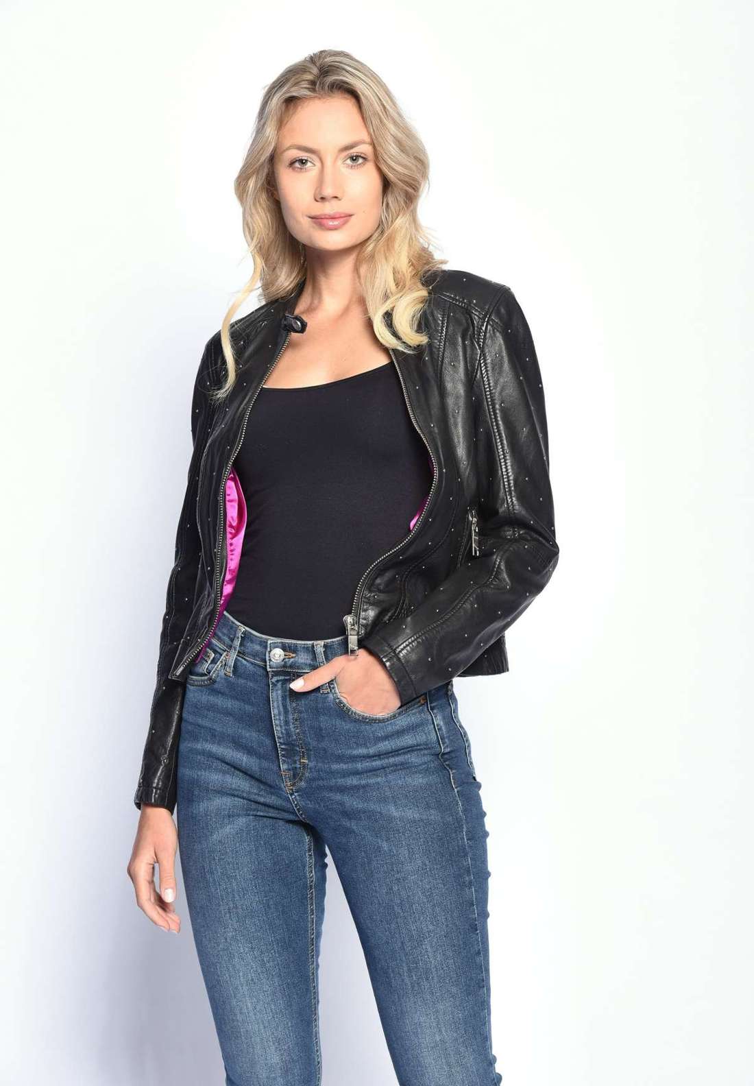 Кожаная куртка Nelo