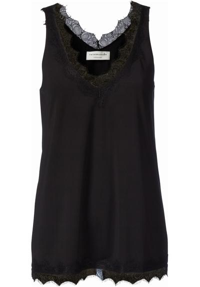 Майка с красивой винтажной кружевной отделкой на V-... Billie Tank Top