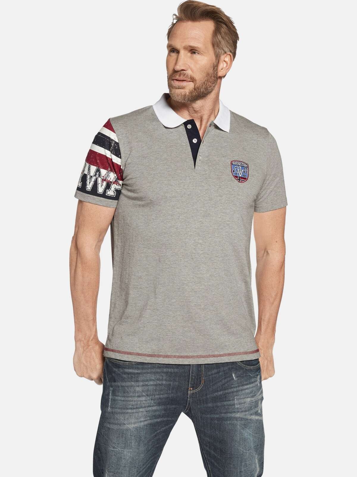 Рубашка-поло с принтом в виде флага Poloshirt DAGINO