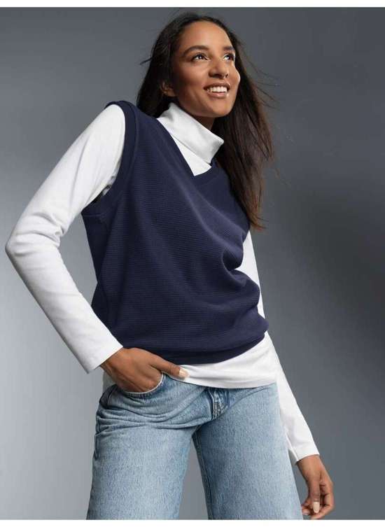 Свитер-жилет TRIGEMA Pullunder in Waffeloptik