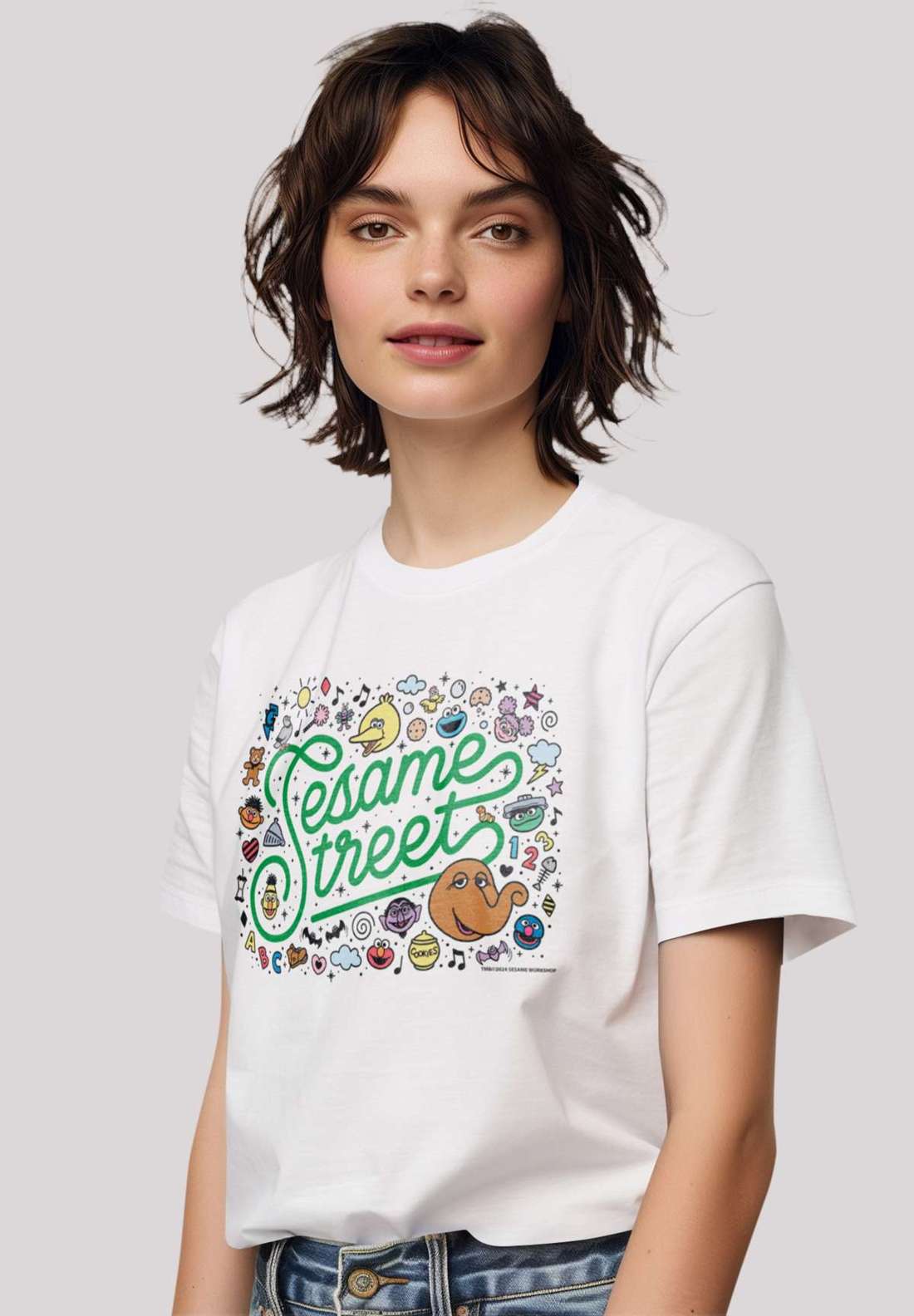 футболка Sesamstraße Collage Coloured