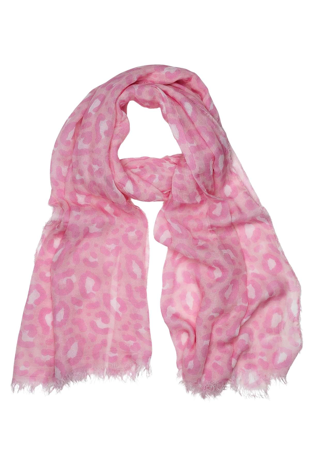 Модный шарф (1 шт.) с леопардовым принтом пастельных тонов