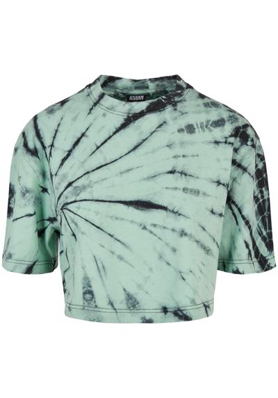 Рубашка с коротким рукавом Urban Classics Damen Ladies Oversized Cropped Tie Dye Tee