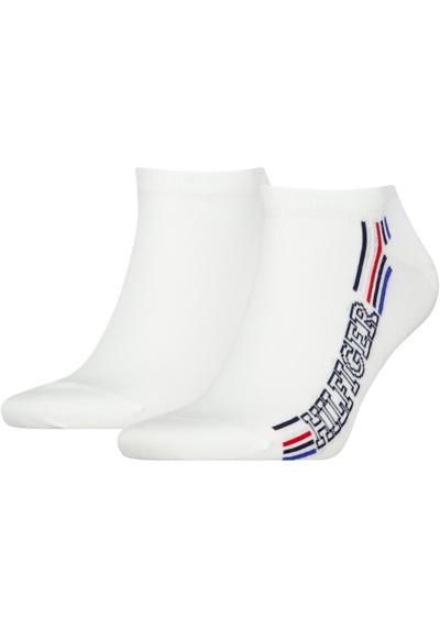 Носки-кроссовки (2 пары) с надписью-логотипом сбоку.