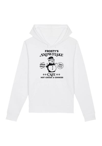 Толстовка с капюшоном Frostys Snowflake Cafe Retro Weihnachten
