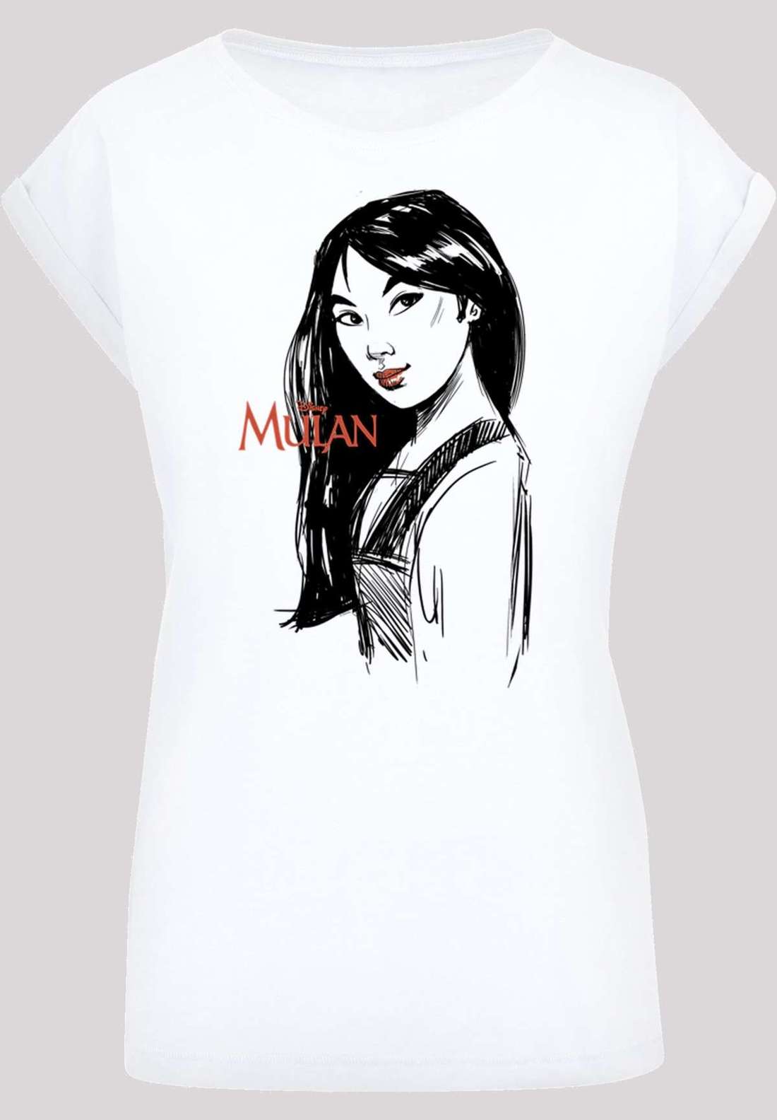 Рубашка с коротким рукавом Damen Mulan Sketch with Ladies Extended Shoulder Tee