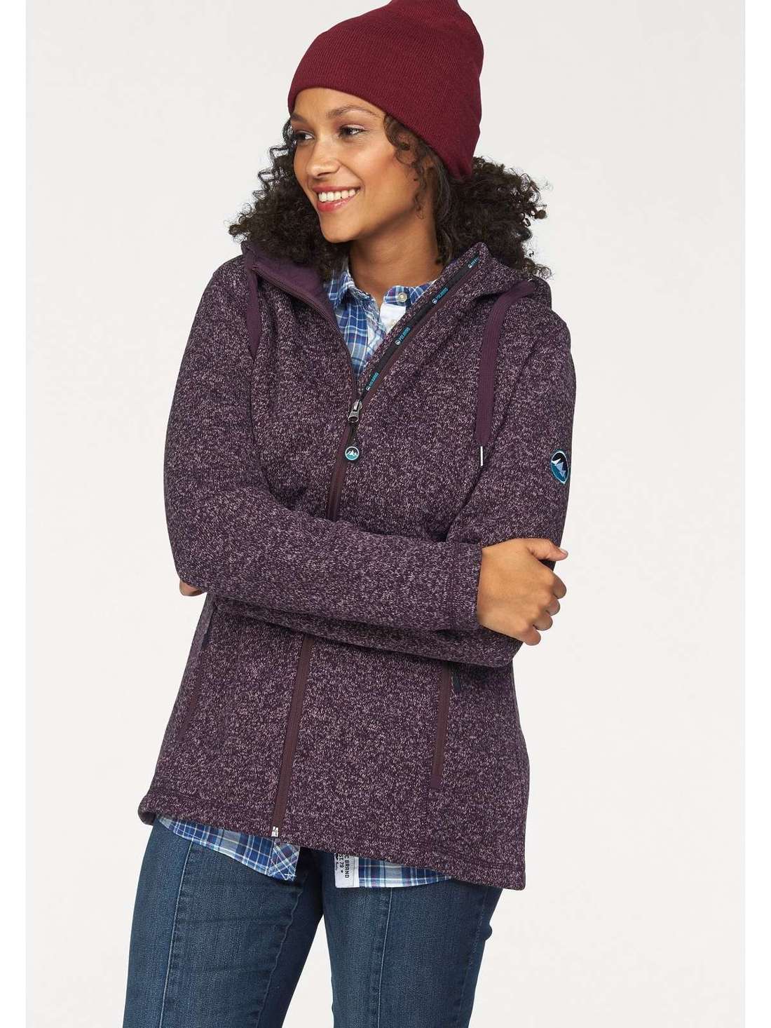 Флисовая куртка с капюшоном Große Größen