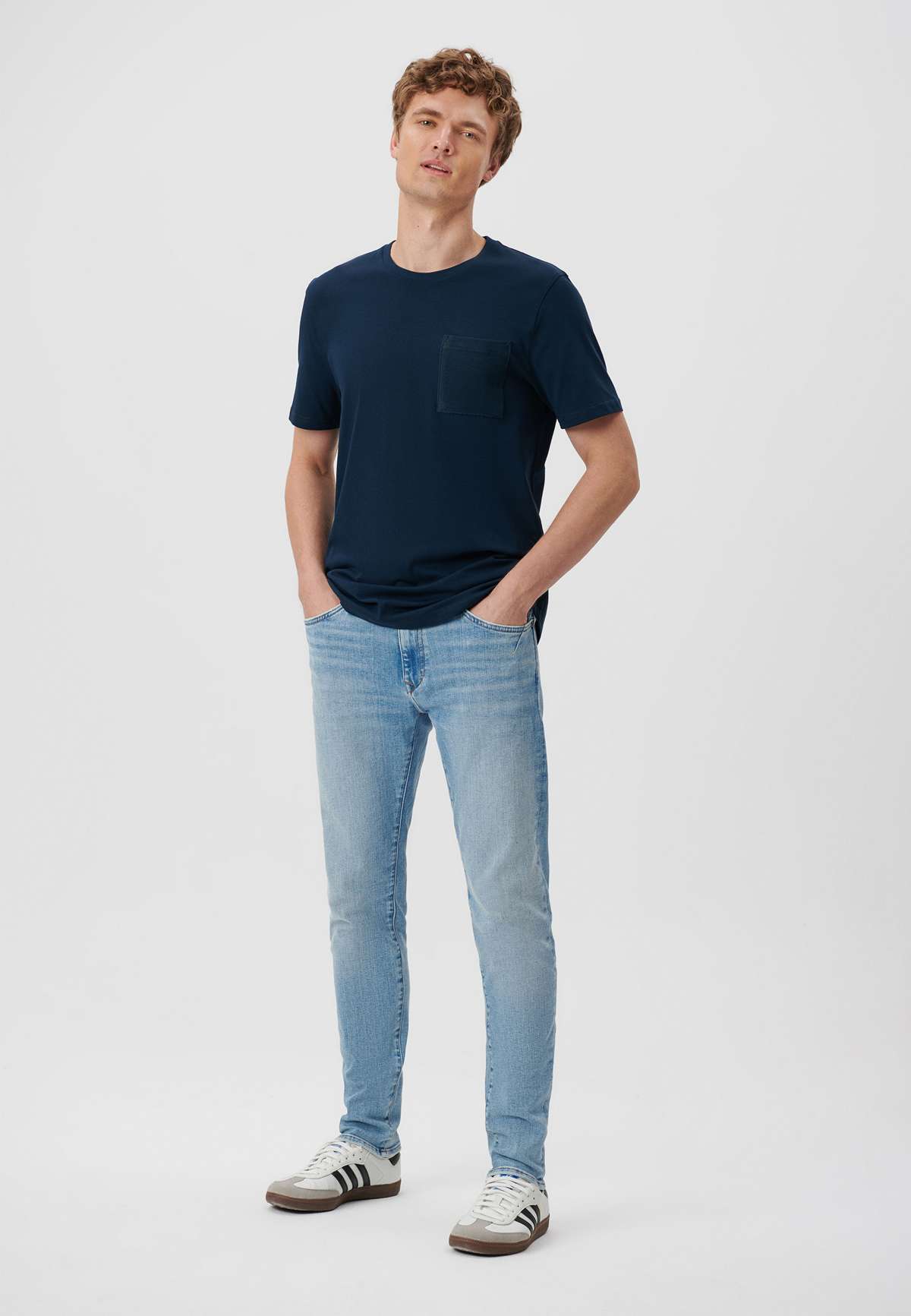 рубашка с круглым вырезом POCKET TEE