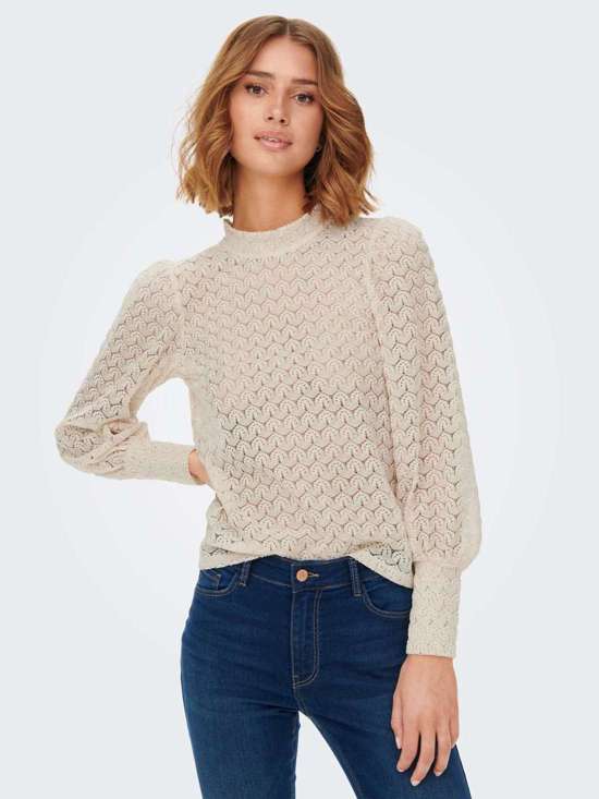 Рубашка с длинным рукавом AVERY L/S LACE TOP JRS NOOS