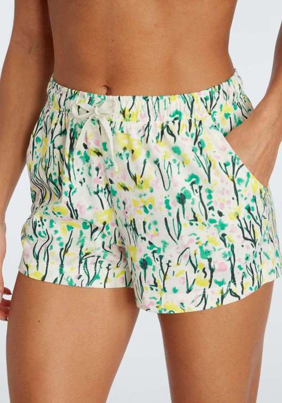 Пижамные шорты с акварельным принтом