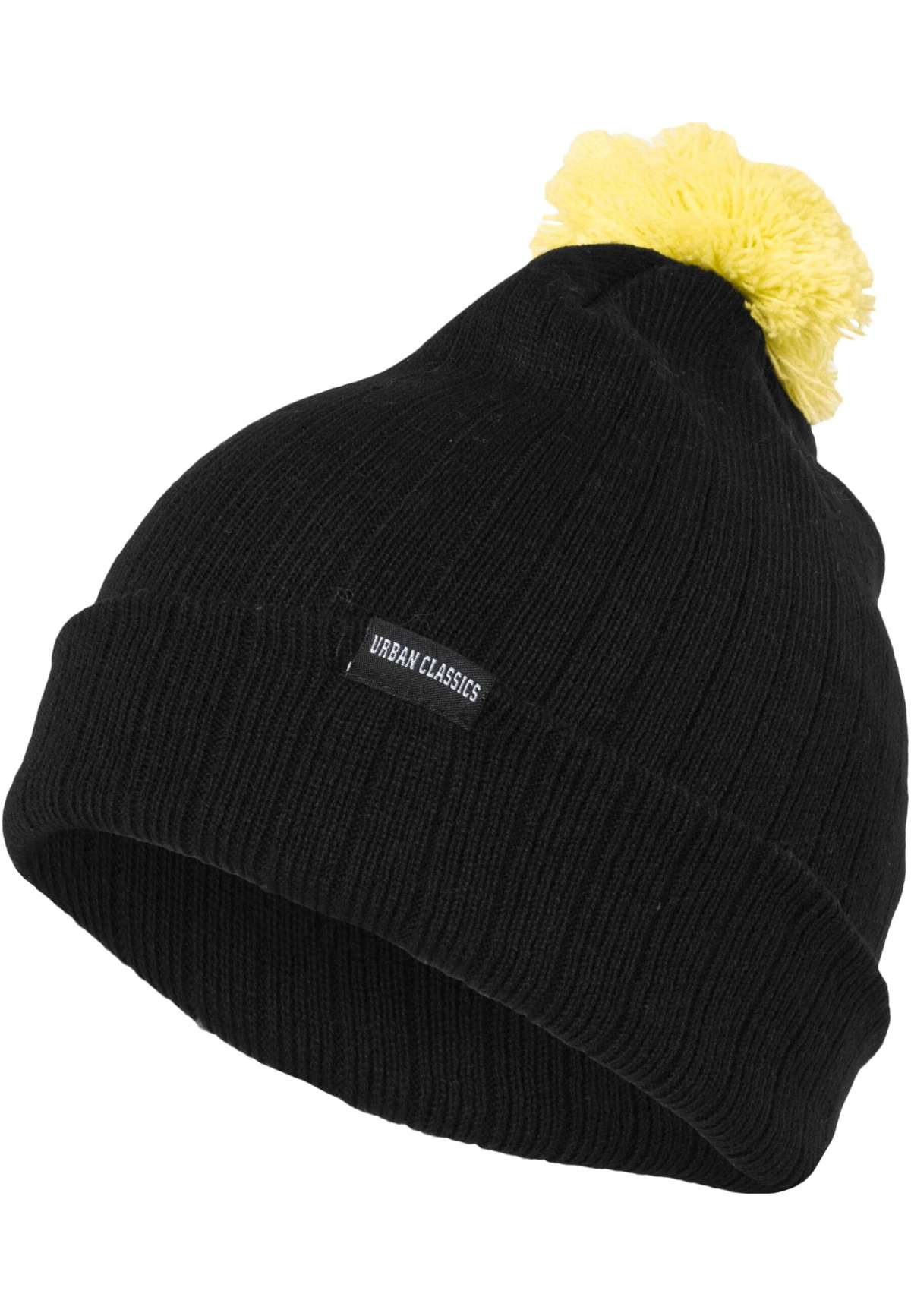 шапочки Urban Classics Unisex Neon Contrast Bobble Beanie