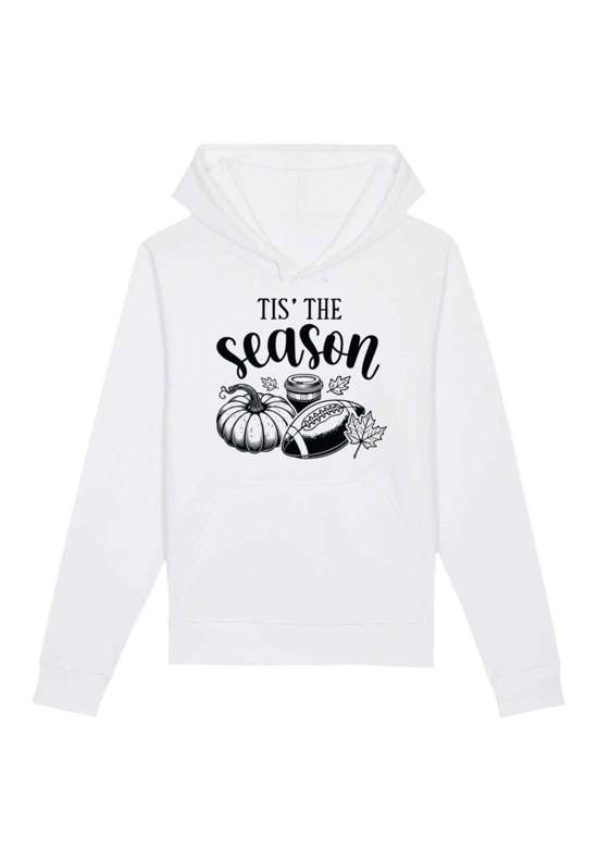 Толстовка с капюшоном Fall pumpkin coffe football its the Season