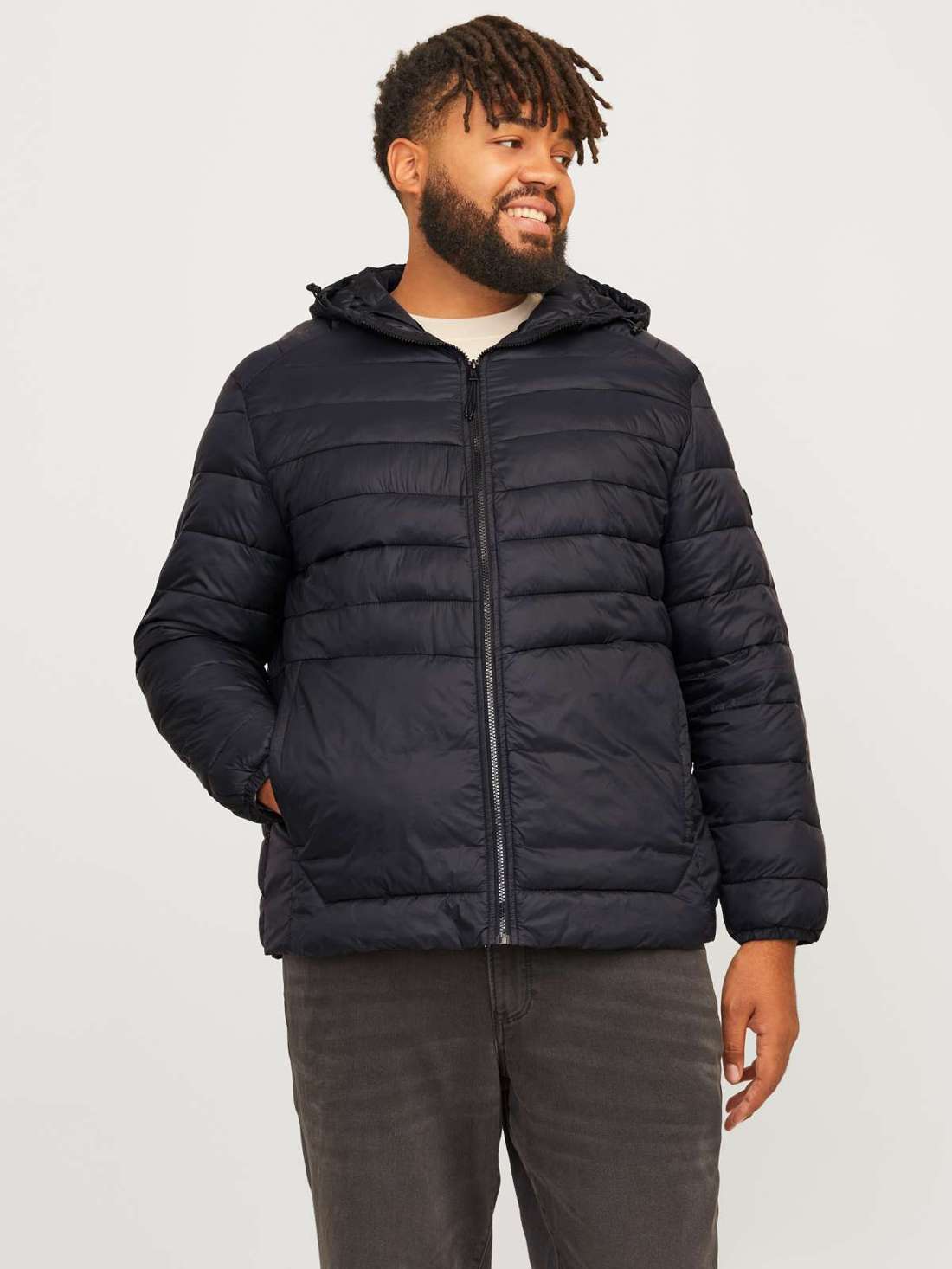 Стеганая куртка JJESPRINT PUFFER HOOD NOOS PLS