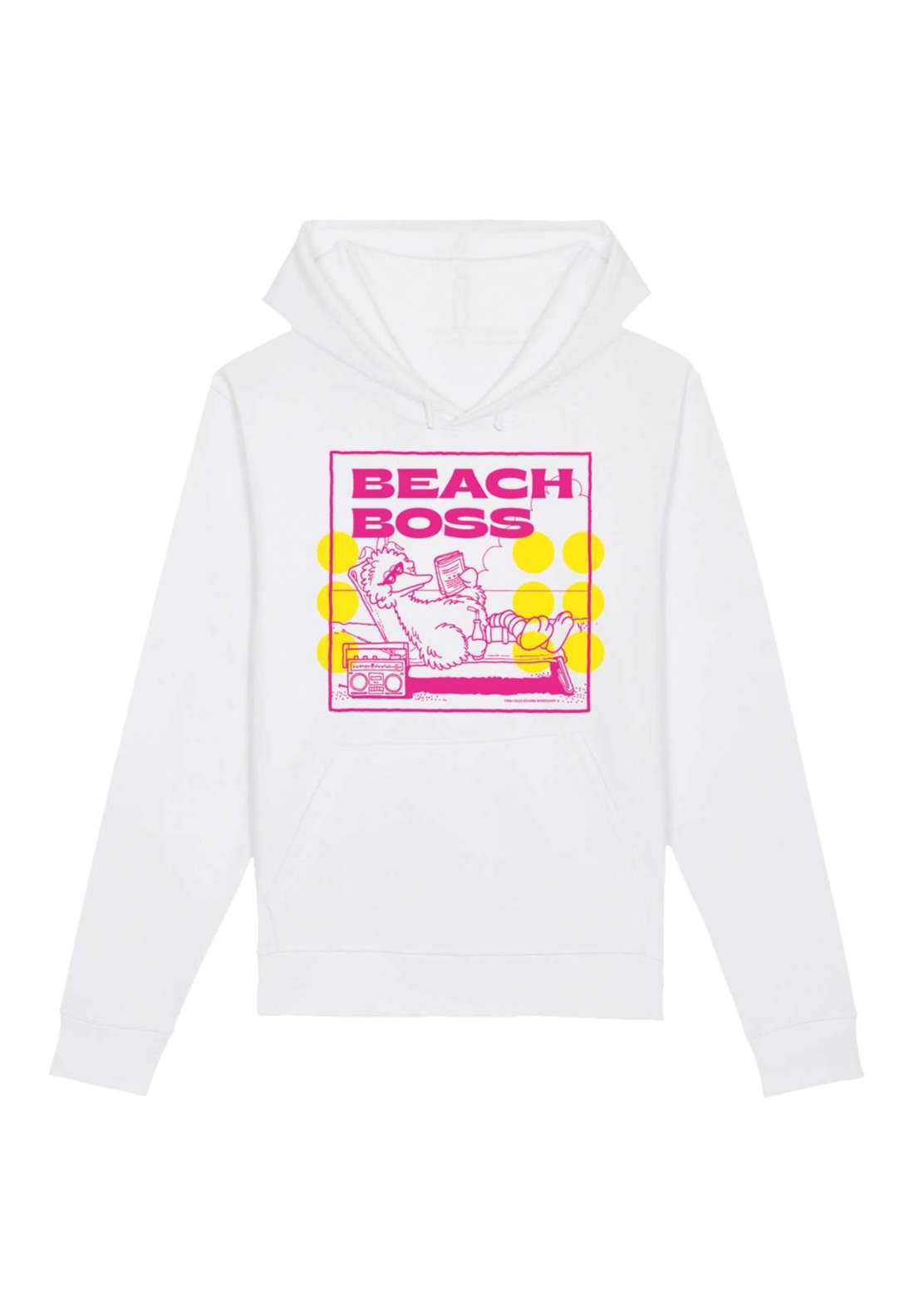 Толстовка с капюшоном Sesamstraße Bibo Beach Boss