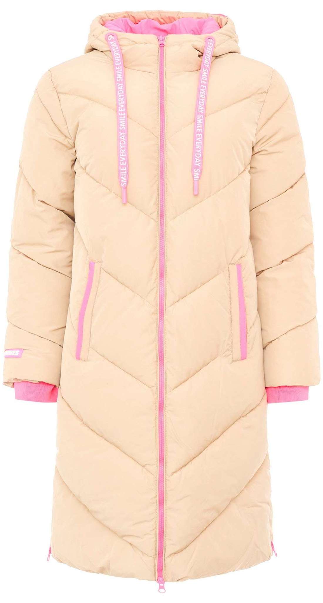 Стеганая куртка с капюшоном `Good Vibes Only`