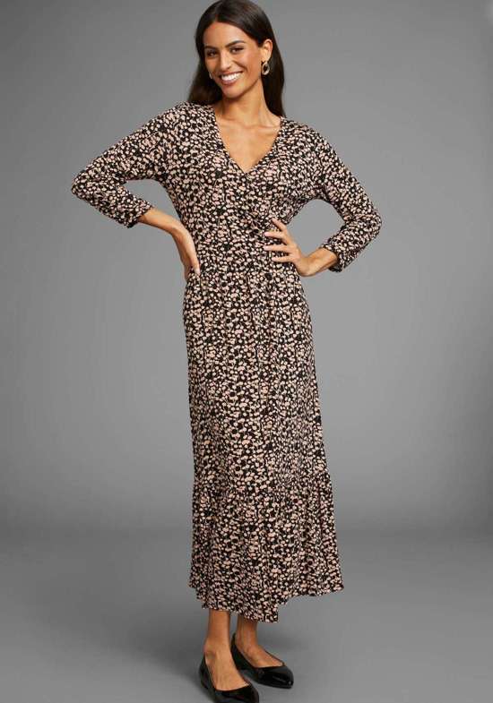 Платье из джерси с запахом