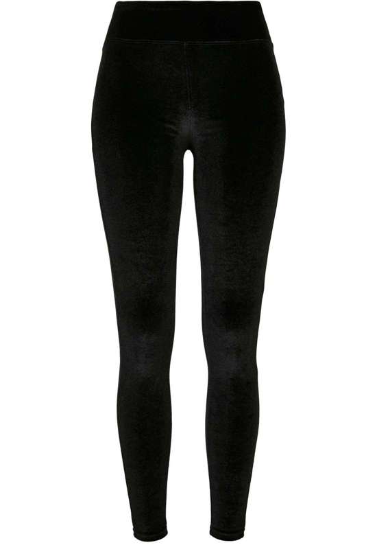 леггинсы Urban Classics Damen Ladies High Waist Velvet Leggings