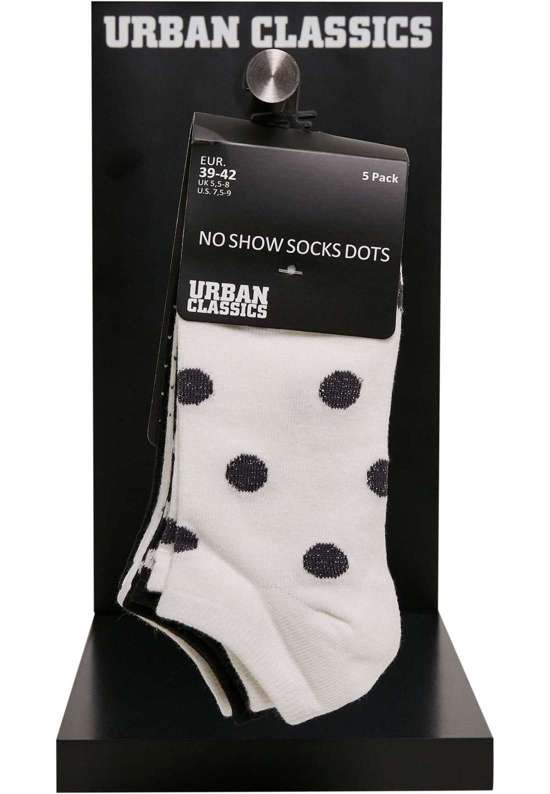 Базовые носки Urban Classics Unisex No Show Socks Dots 5-Pack