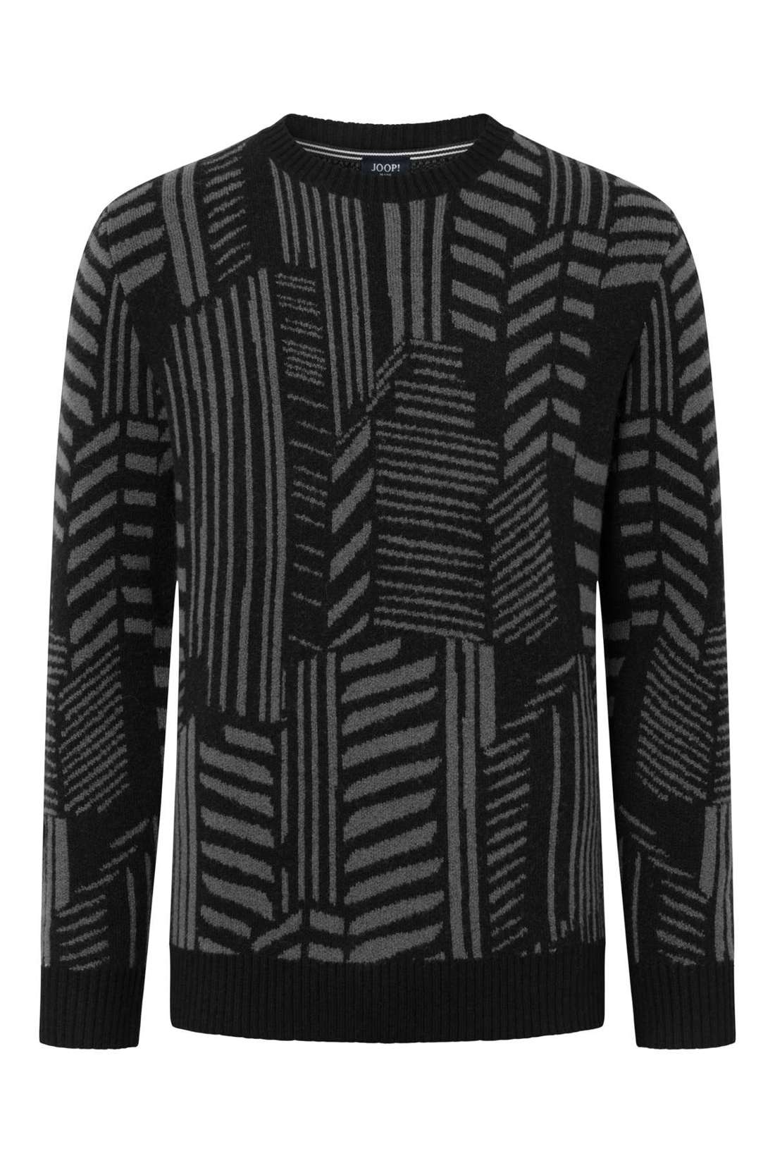 Свитер с круглым вырезом и модным узором Skyo