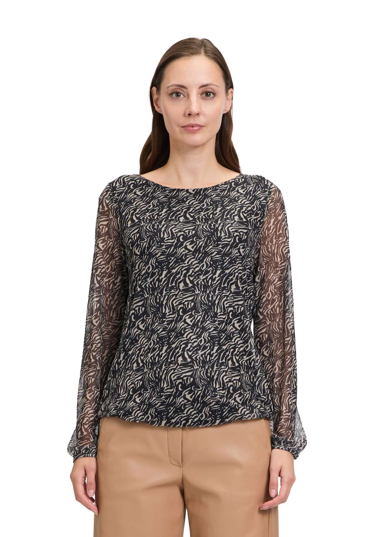 Рубашка с коротким рукавом Betty & Co Blusenshirt mit Raffung